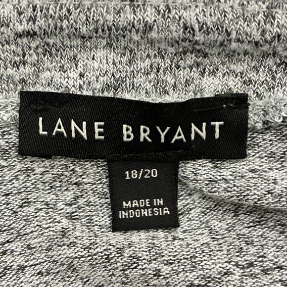 Lane Bryant Tie Waist Knit Sweater Womens 18/20 Gray Stretch Classic - Picture 7 of 9